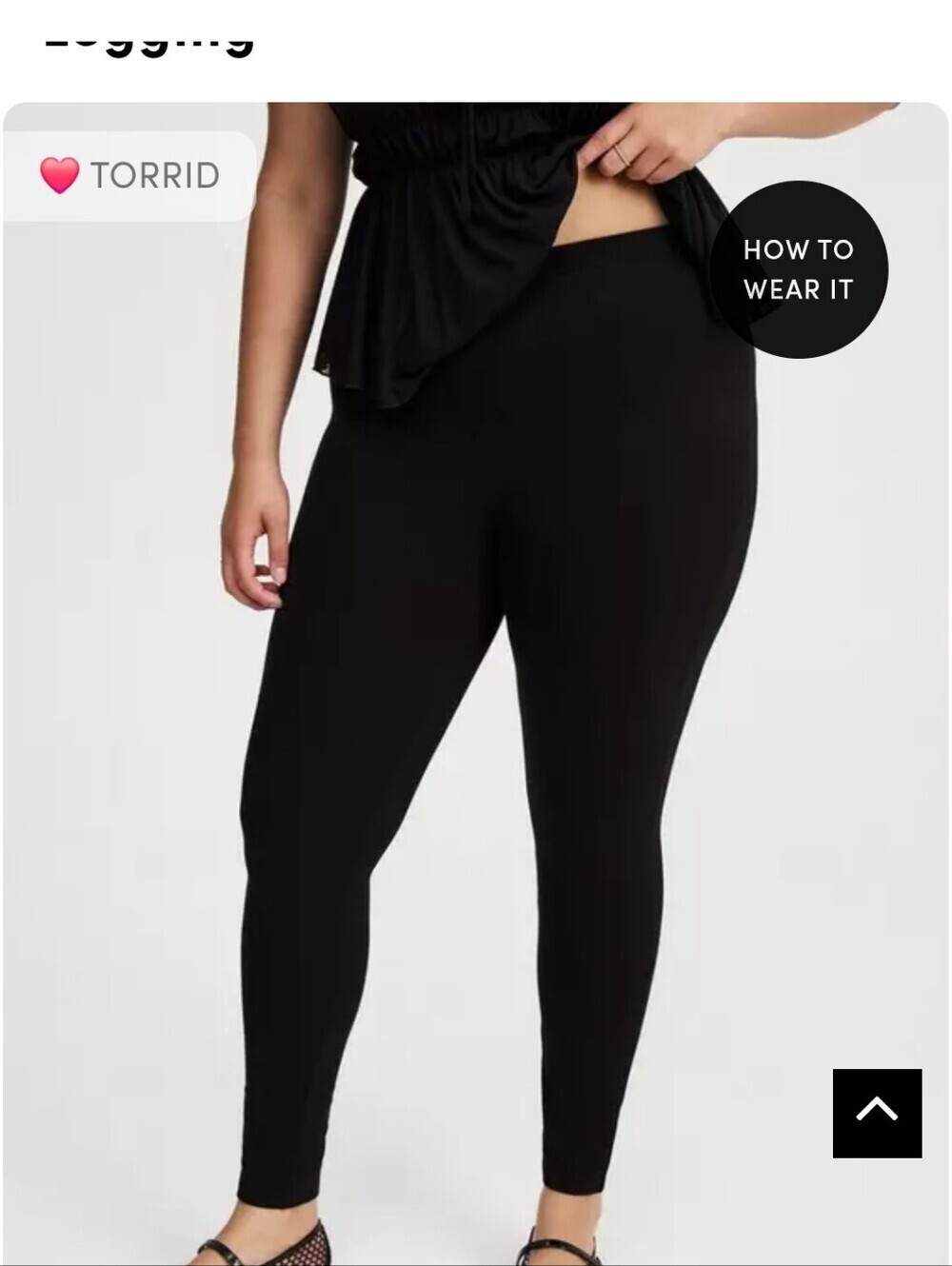 Torrid Black High-Rise Stretch Leggings